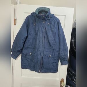 Source Unknown Blue Hooded Jacket